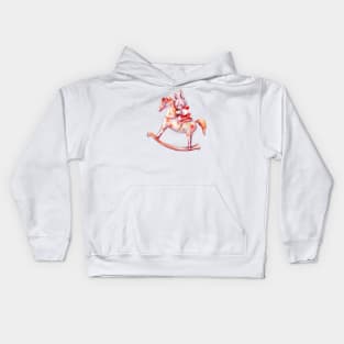 Cute little bunny rabbit Kids Hoodie